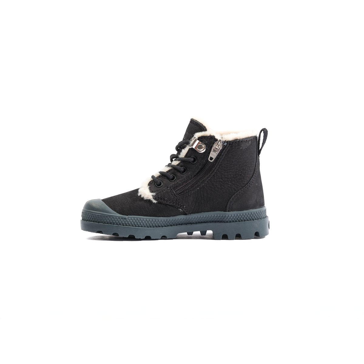Baskets montantes en coton PAMPA ZIP WL noir-black, PALLADIUM