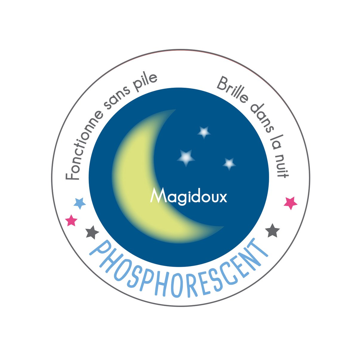 Doumou magidoux phosphorescent xl ours rose, SUCRE D'ORGE