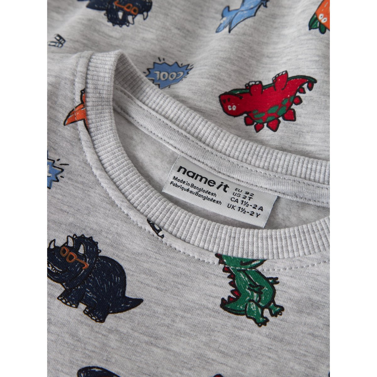 Sweat-Shirt gris - light grey melange1, NAME IT