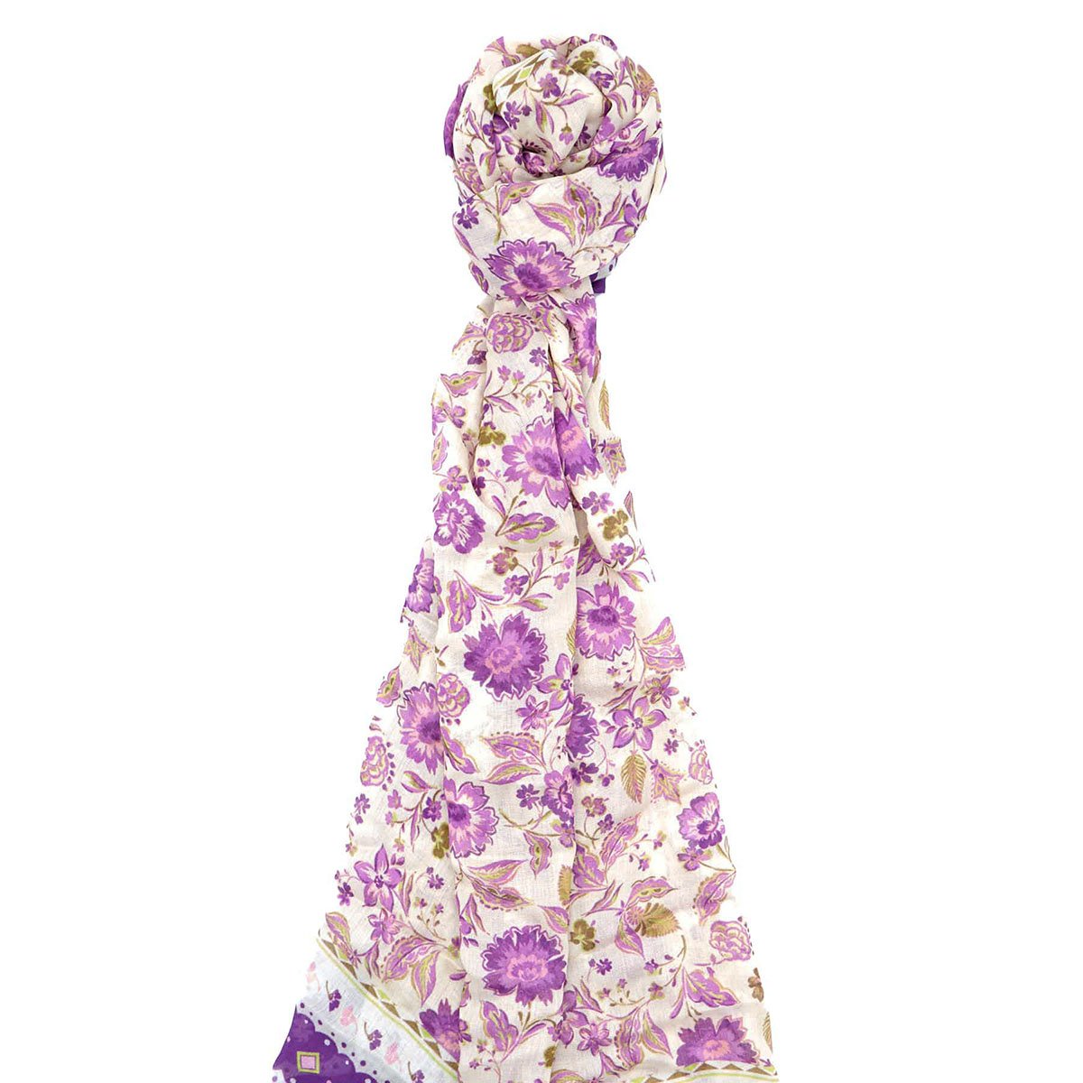 Foulard Gaëlle parme, MISE AU GREEN