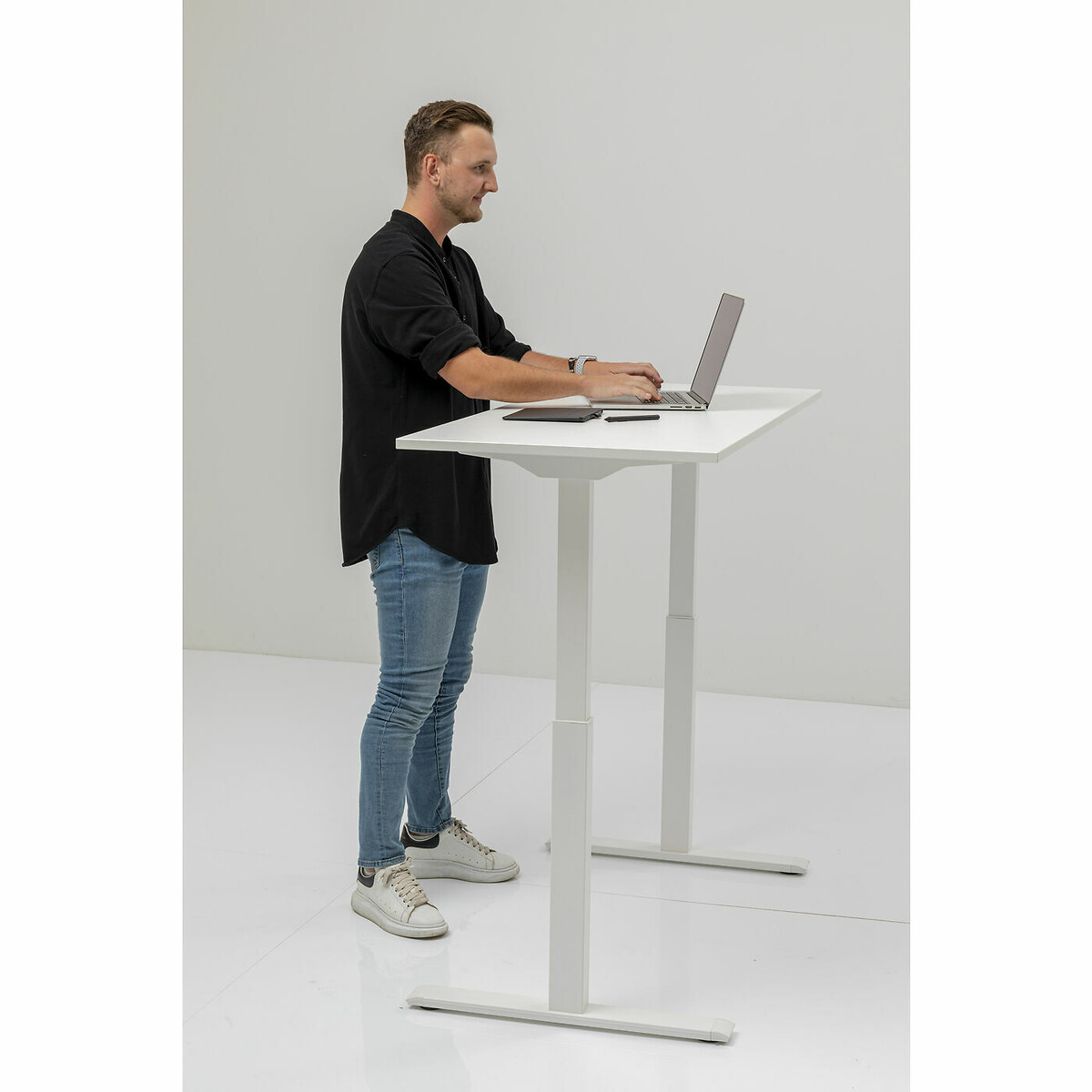 Bureau Office blanc blanc 120x60 blanc, KARE DESIGN