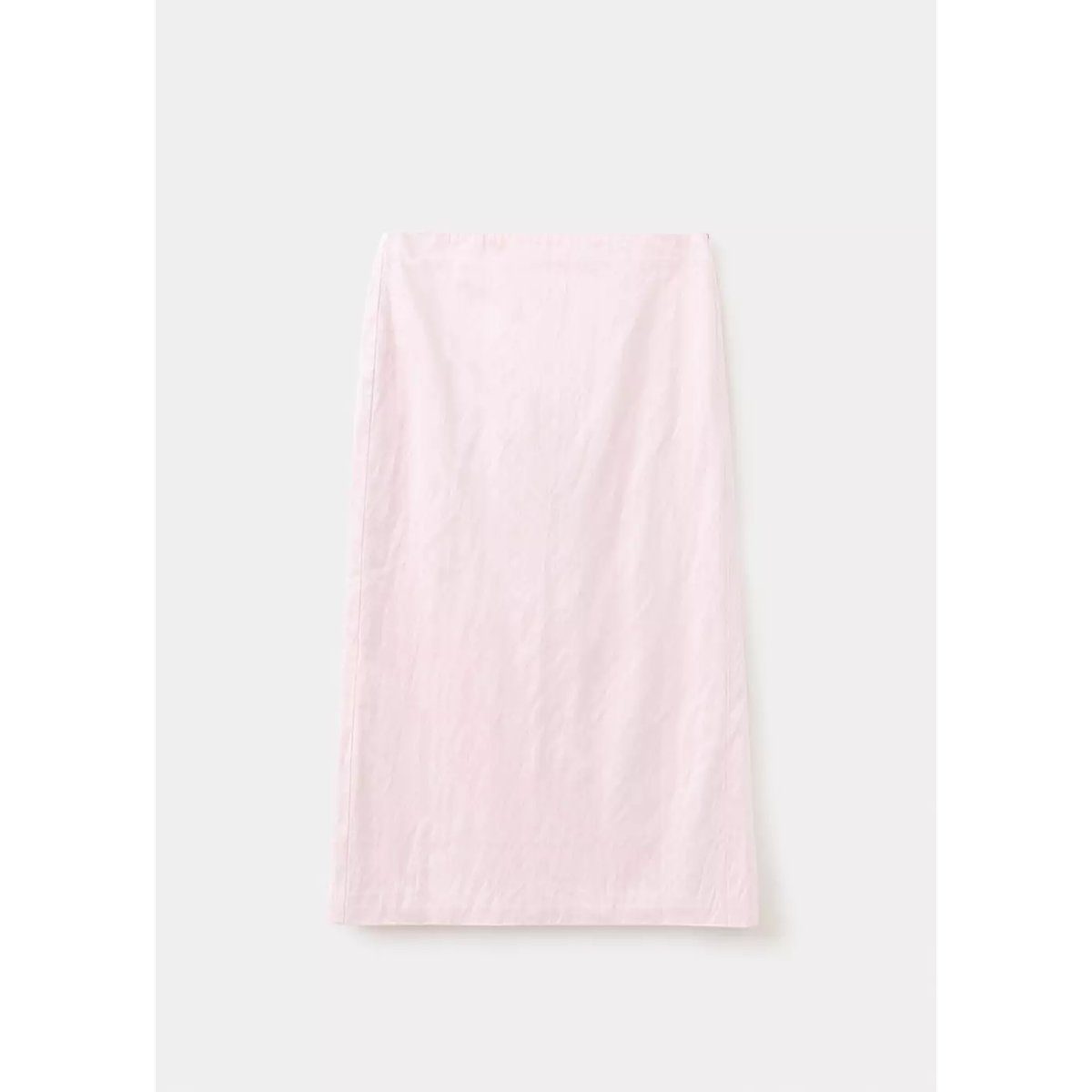 Jupe midi satinée rose pastel, MANGO
