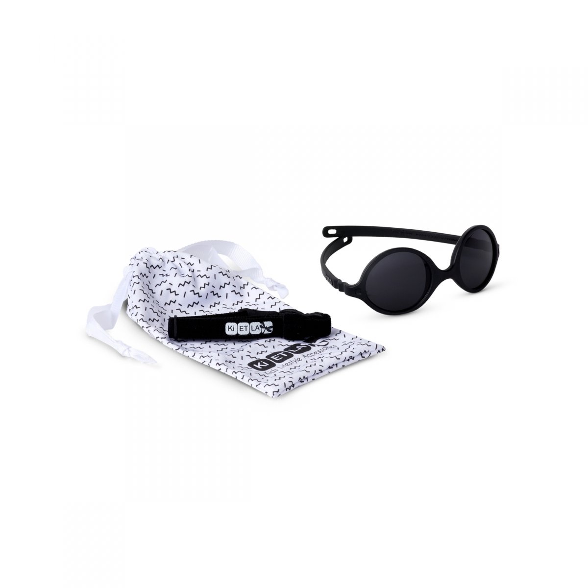 Lunettes de soleil enfant Diabola noir, KI ET LA