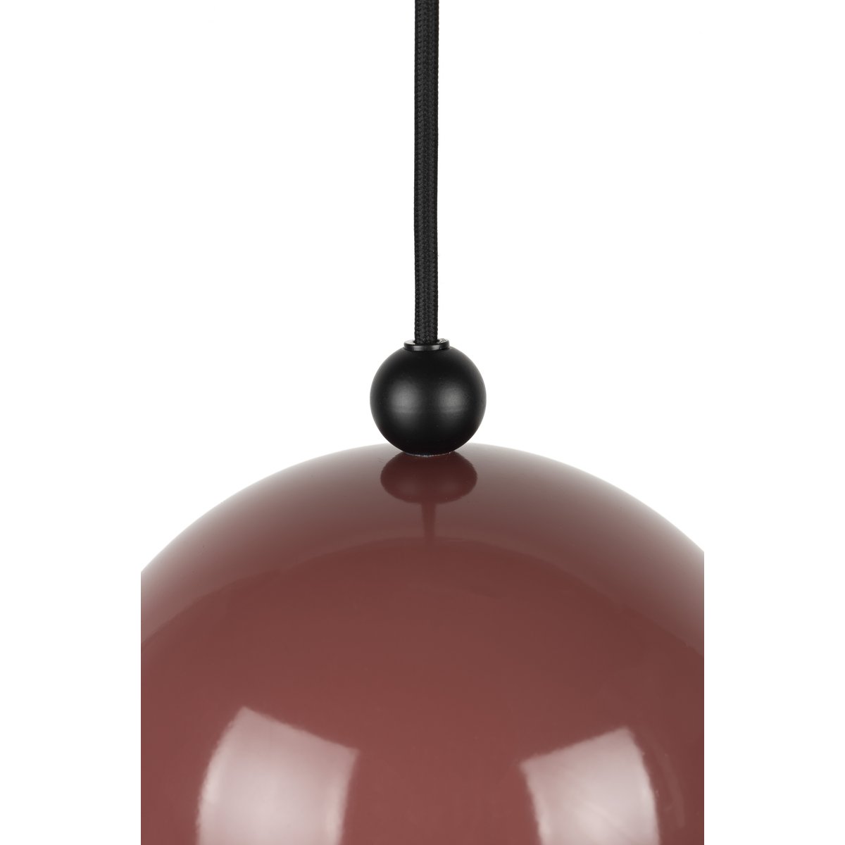 Suspension en verre vintage, D.26 rouge, ZUIVER