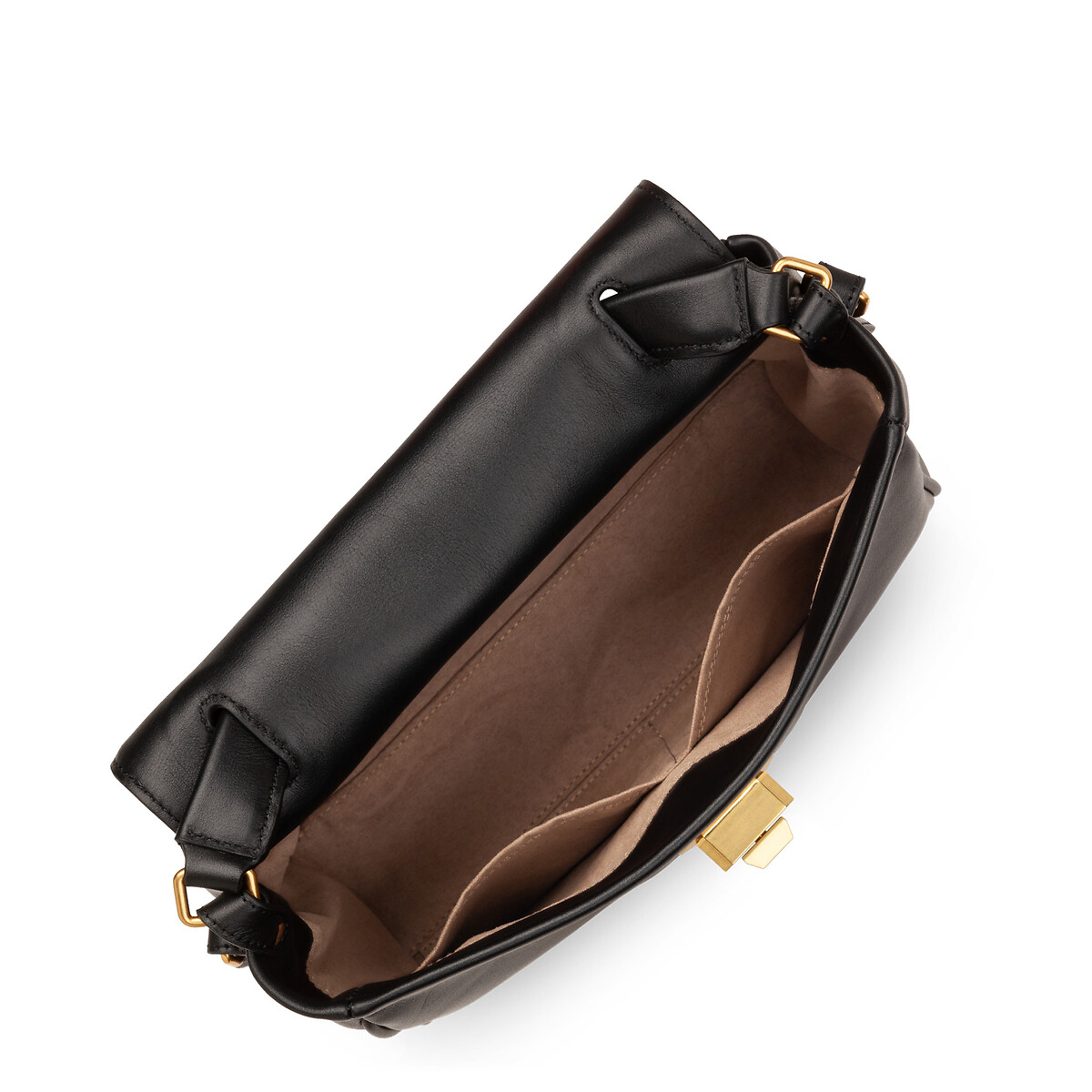 Cartable à rabat avec fermoir S DONNA GRACE noir, LANCASTER