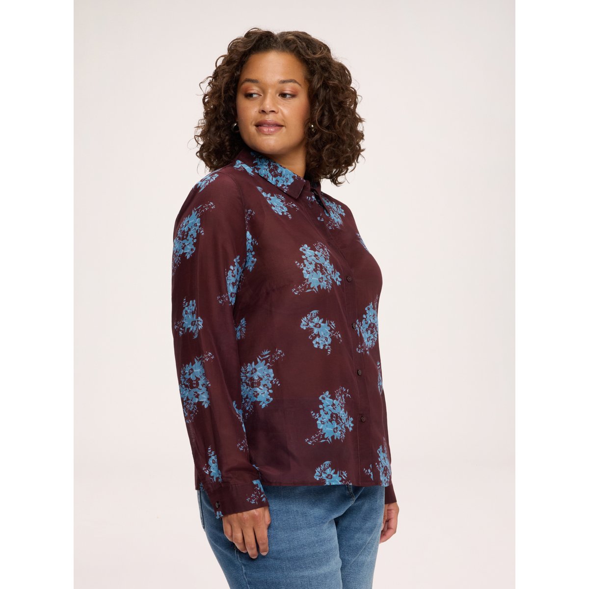 Chemise imprimée burgundy, FIORELLA RUBINO