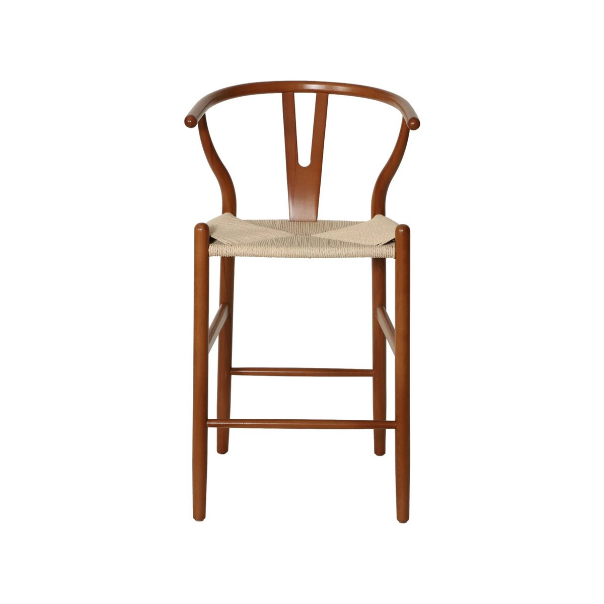 Tabouret de bar vintage bois de hêtre et cordes (lot de 2) CECILE noir, SWEEEK