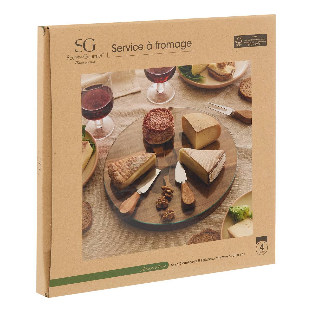 Plateau à fromage MINA marron, ATMOSPHERA