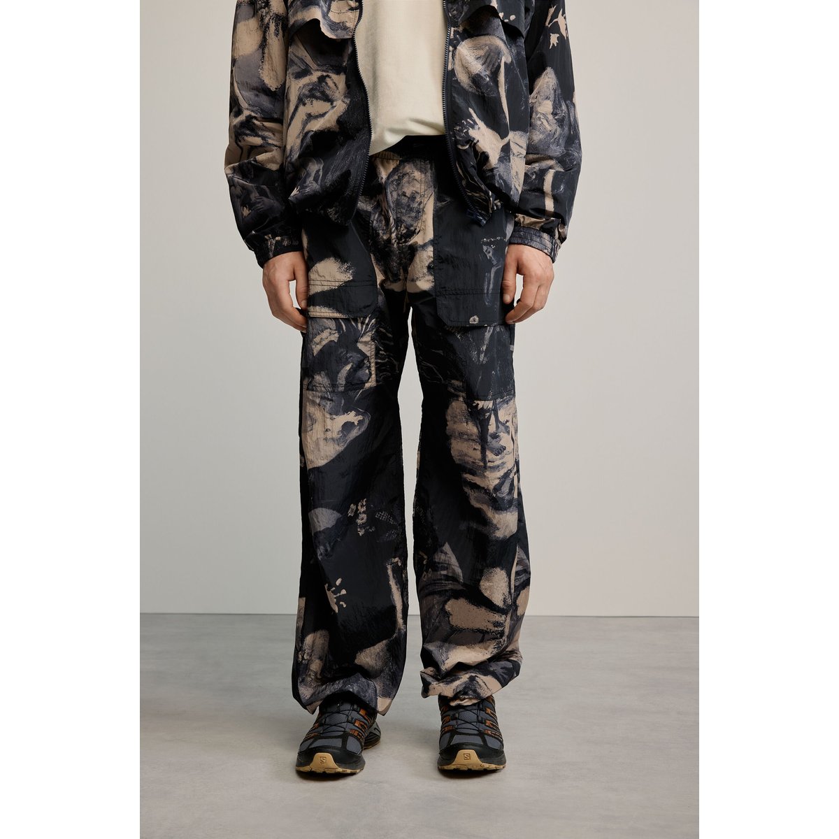 Pantalon long imprimé gris, DESIGUAL