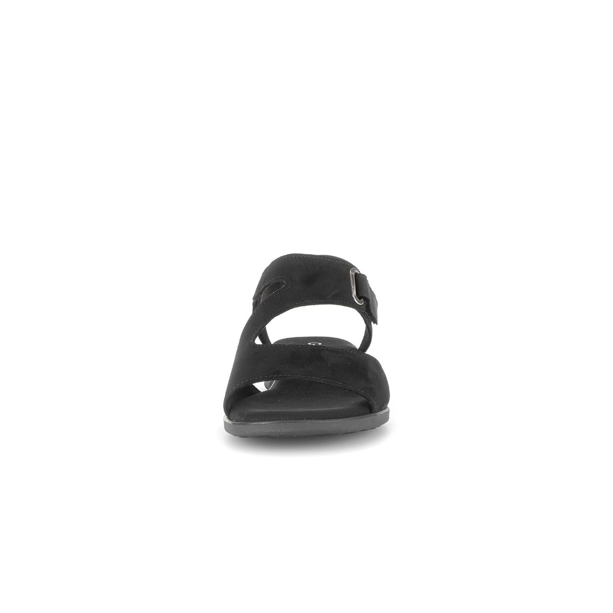 Sandales en cuir à talon compensé noir, GABOR