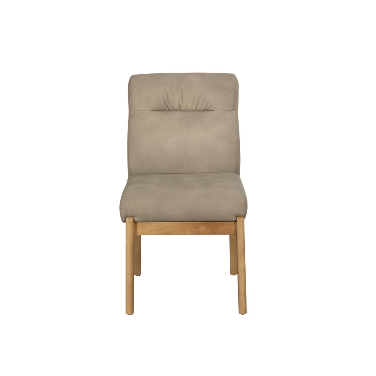 Chaise salle à manger taupe confort, pieds bois clair (lot de 2) NEXA taupe, PIER IMPORT