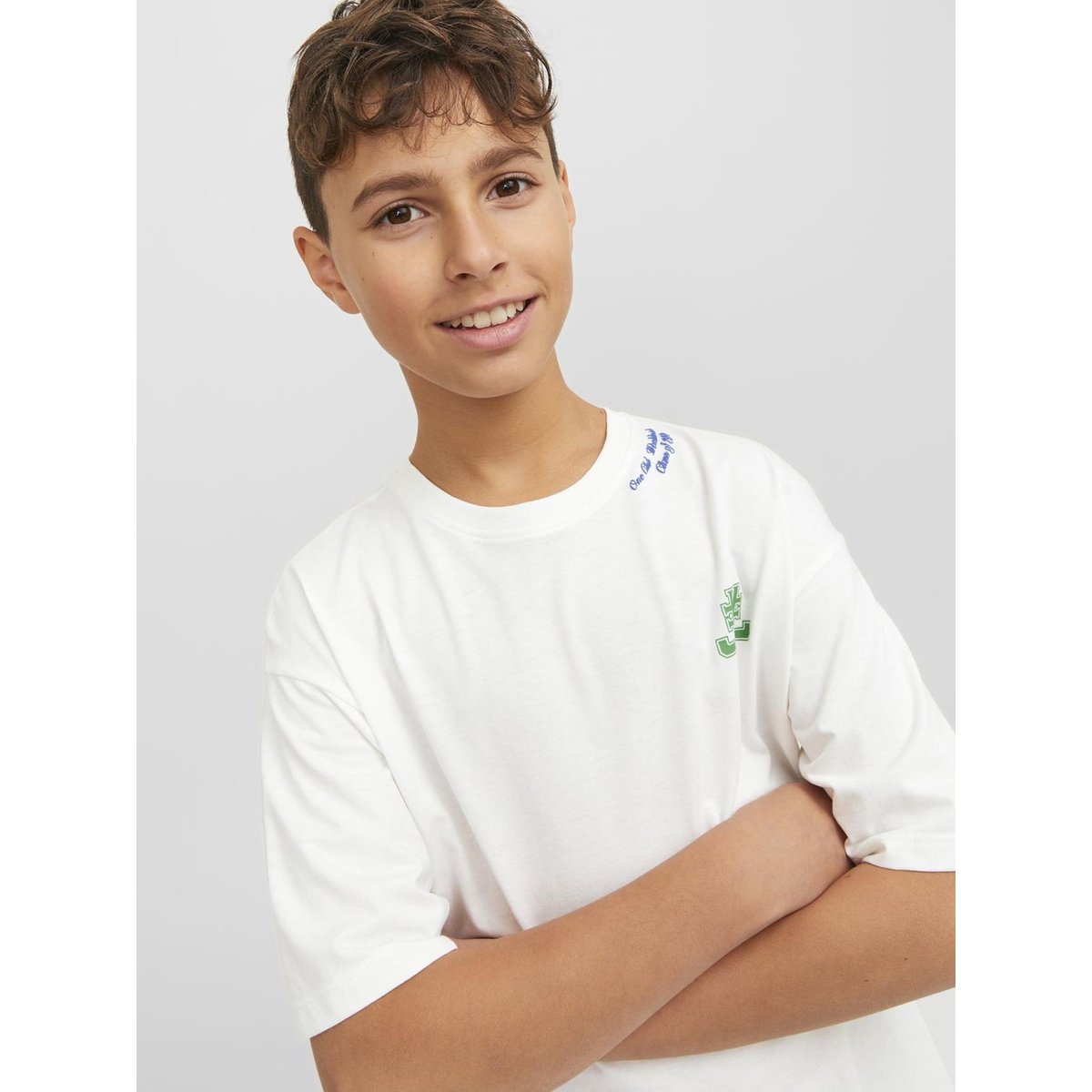 T-Shirt cloud dancer 1, JACK & JONES JUNIOR