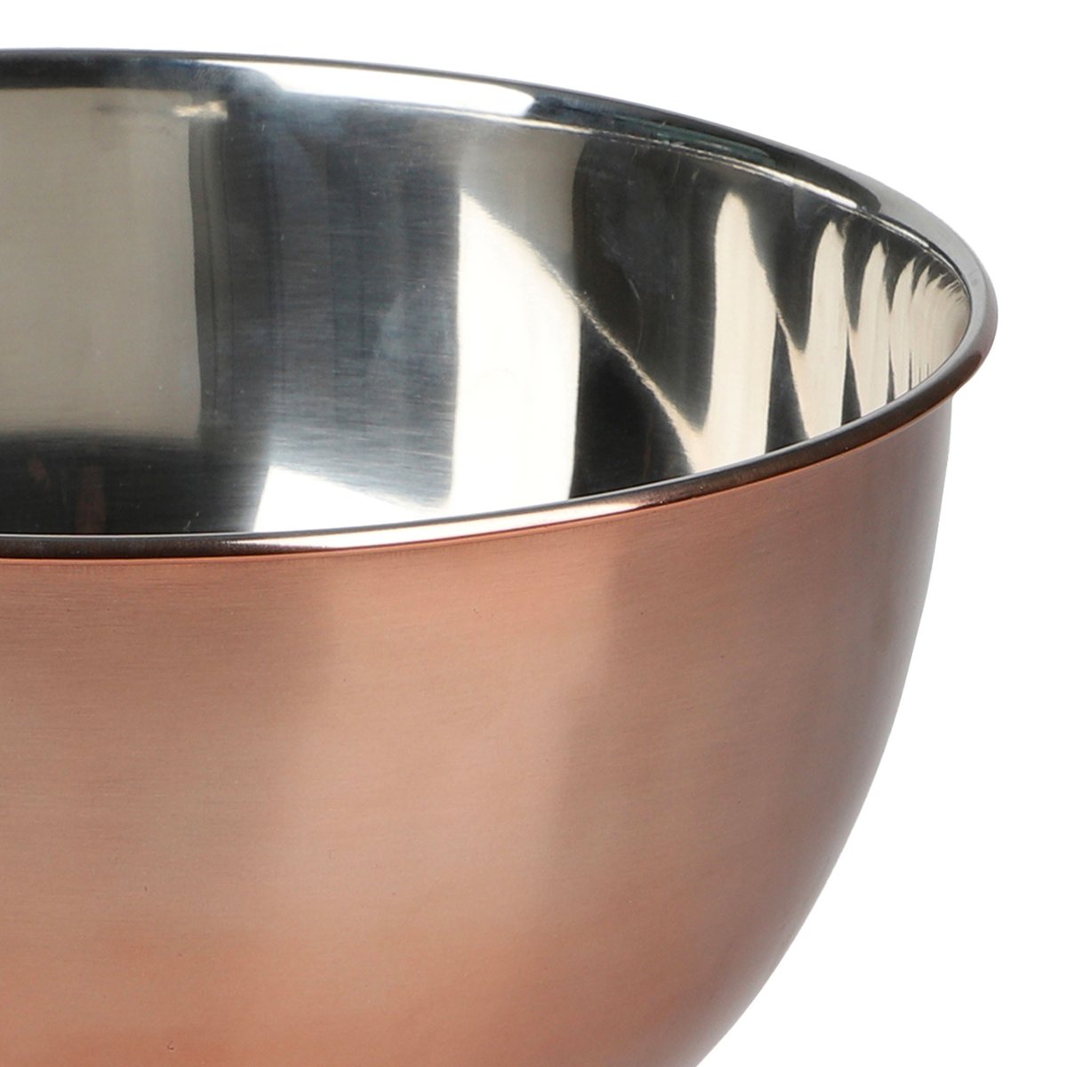 Saladier en inox doré rose 25x25x12cm doré, WADIGA