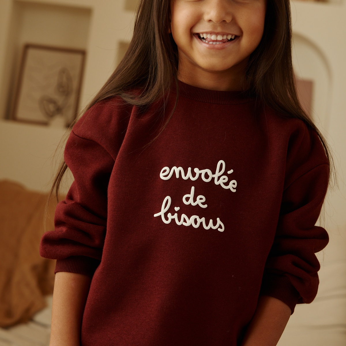 Sweat en molleton Violette rose, PETIT BEGUIN
