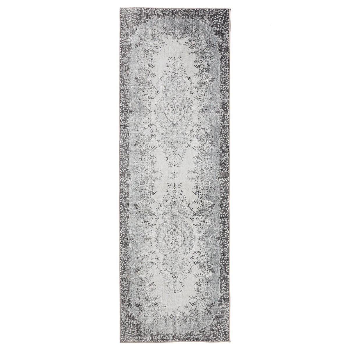 Tapis de couloir GEORGE noir/gris, BENUTA