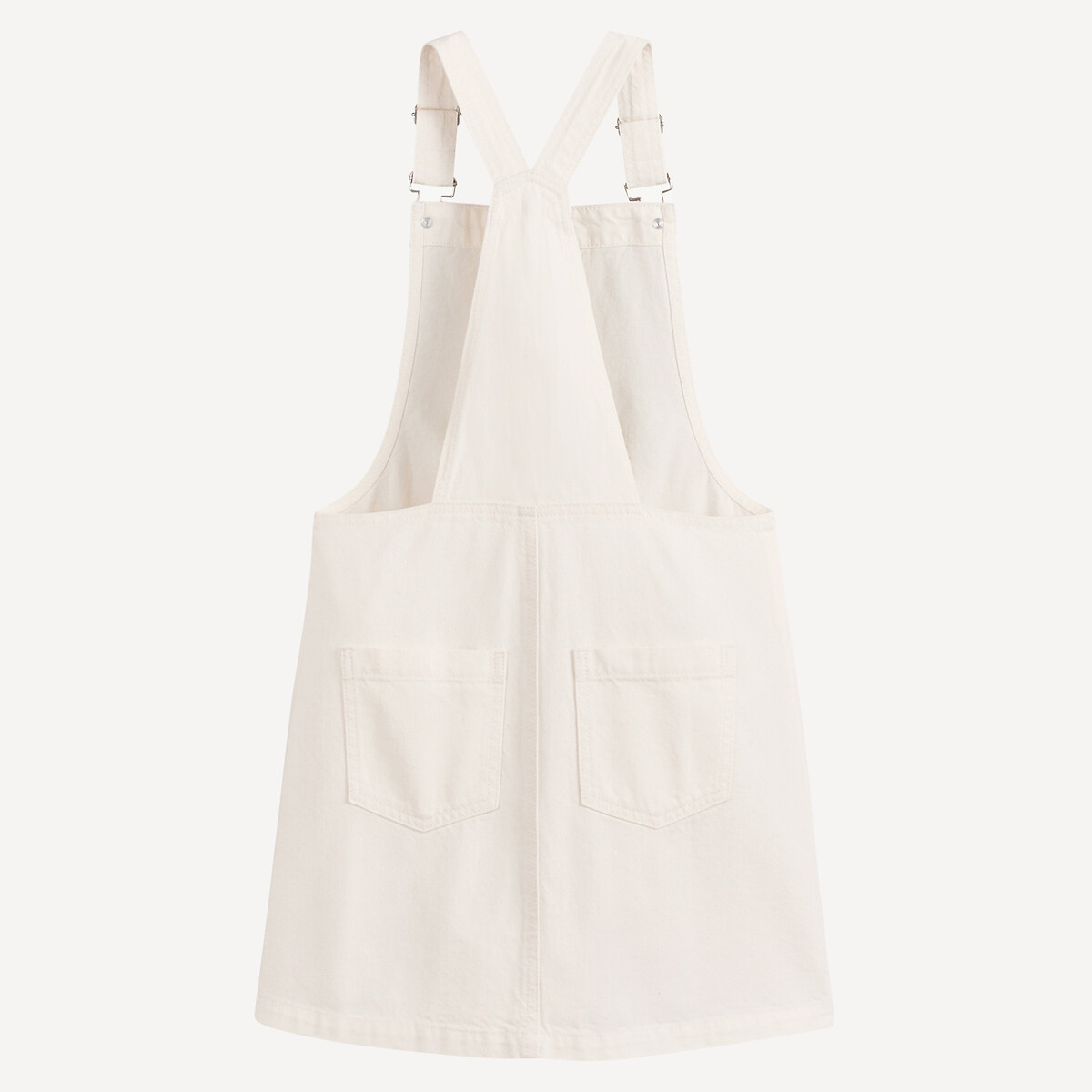 Tuinbroek in keperstof ecru, LA REDOUTE COLLECTIONS