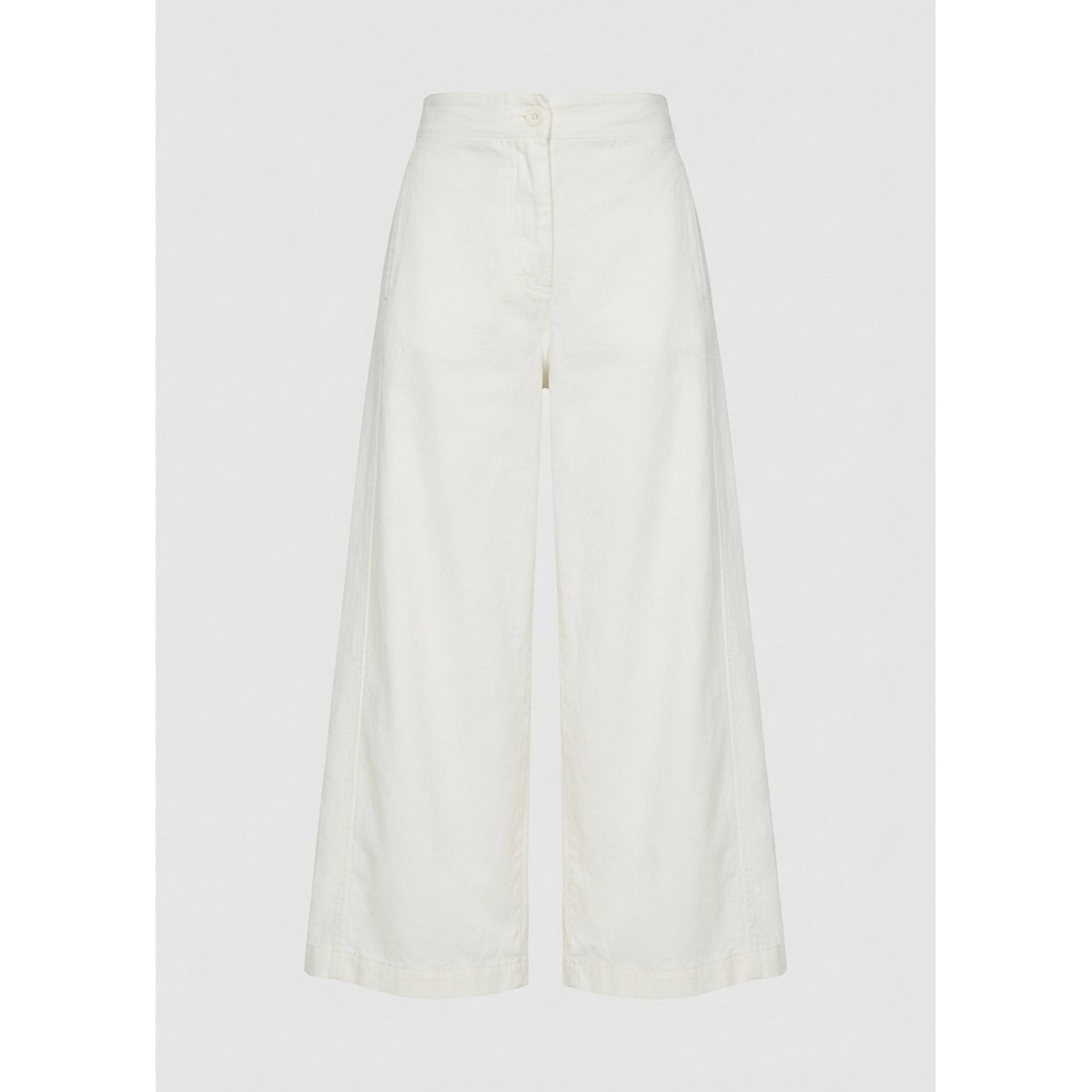 Pantalon barrel en coton taille haute naturel, HUMILITY