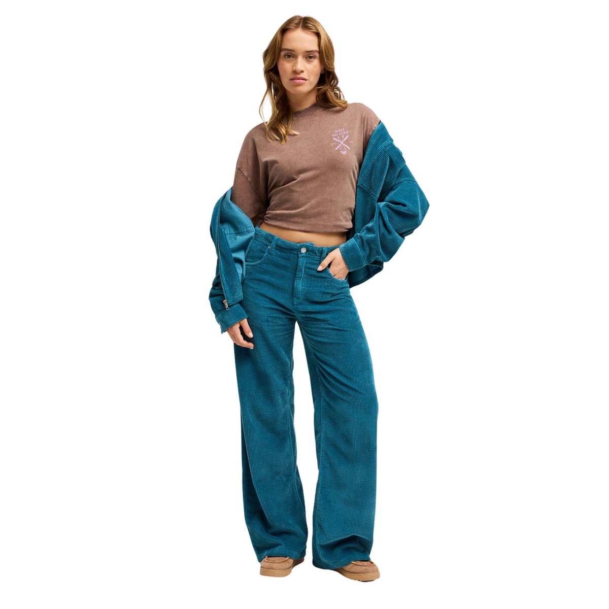 Pantalon en velours SURF CRUSH. bleu corsair, ROXY