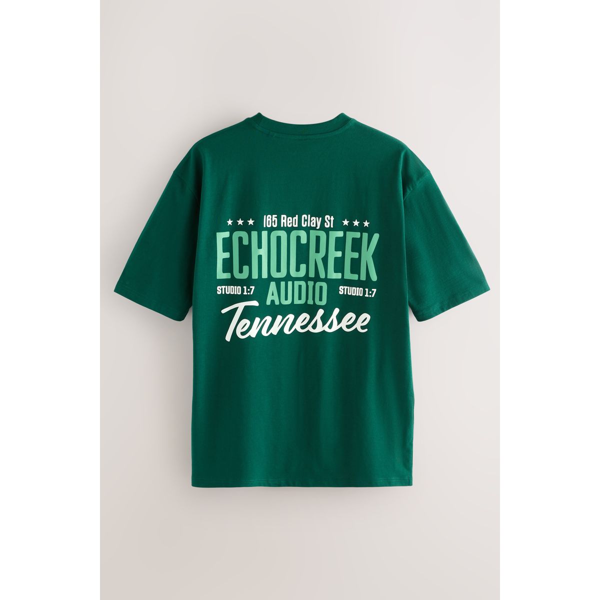 T-shirt épais à imprimé blanc/bleu/vert, NEXT