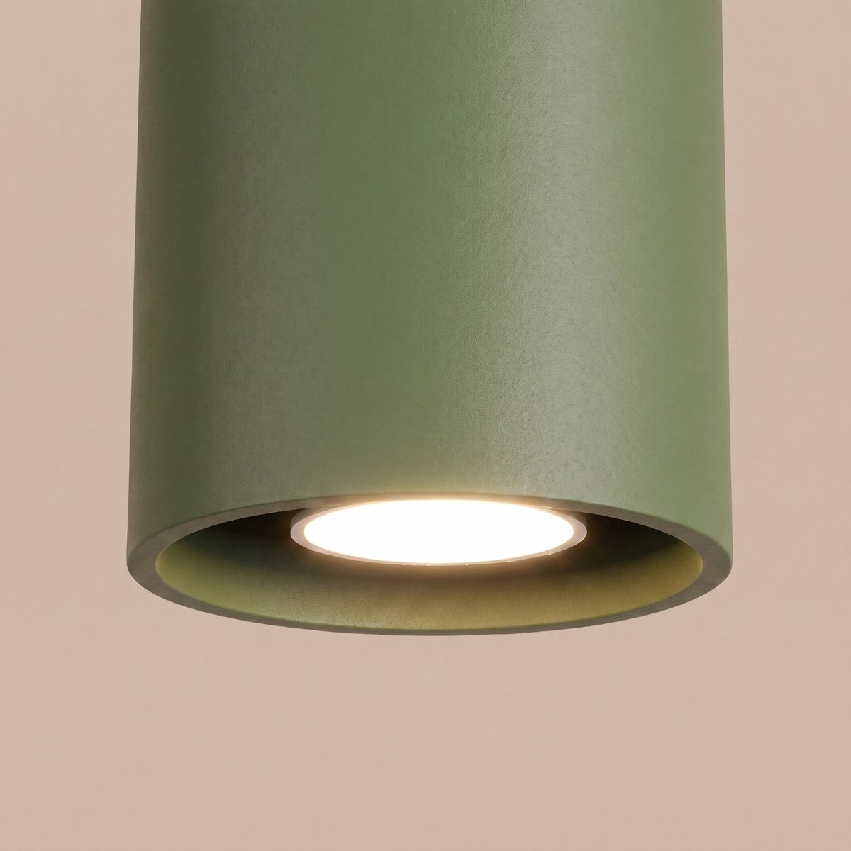 Plafonnier Aluminium Vert Olive GU10 1 Orbis vert olive, EDEN