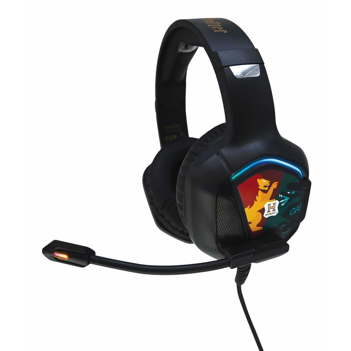 Casque Gaming Filaire lumineux avec micro desgin Harry Potter noir, LEXIBOOK