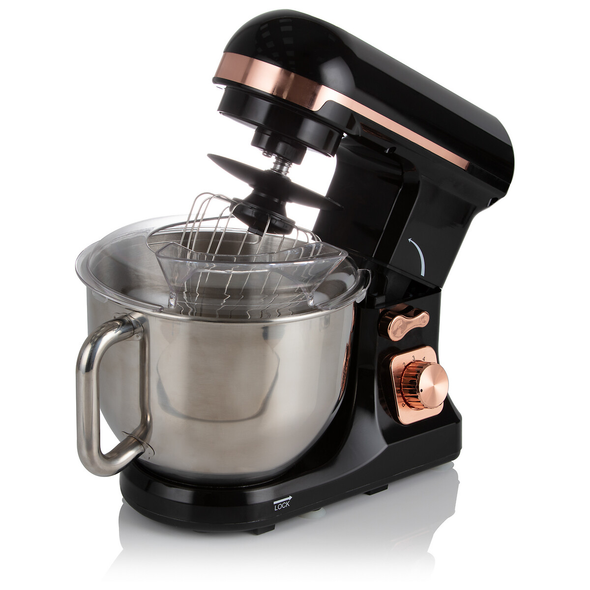 1000W 3-in-1 Stand Mixer - T12033 rose gold, TOWER