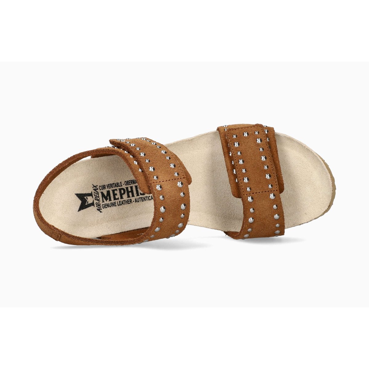 Sandales en cuir LINA marron tobacco p5149253, MEPHISTO