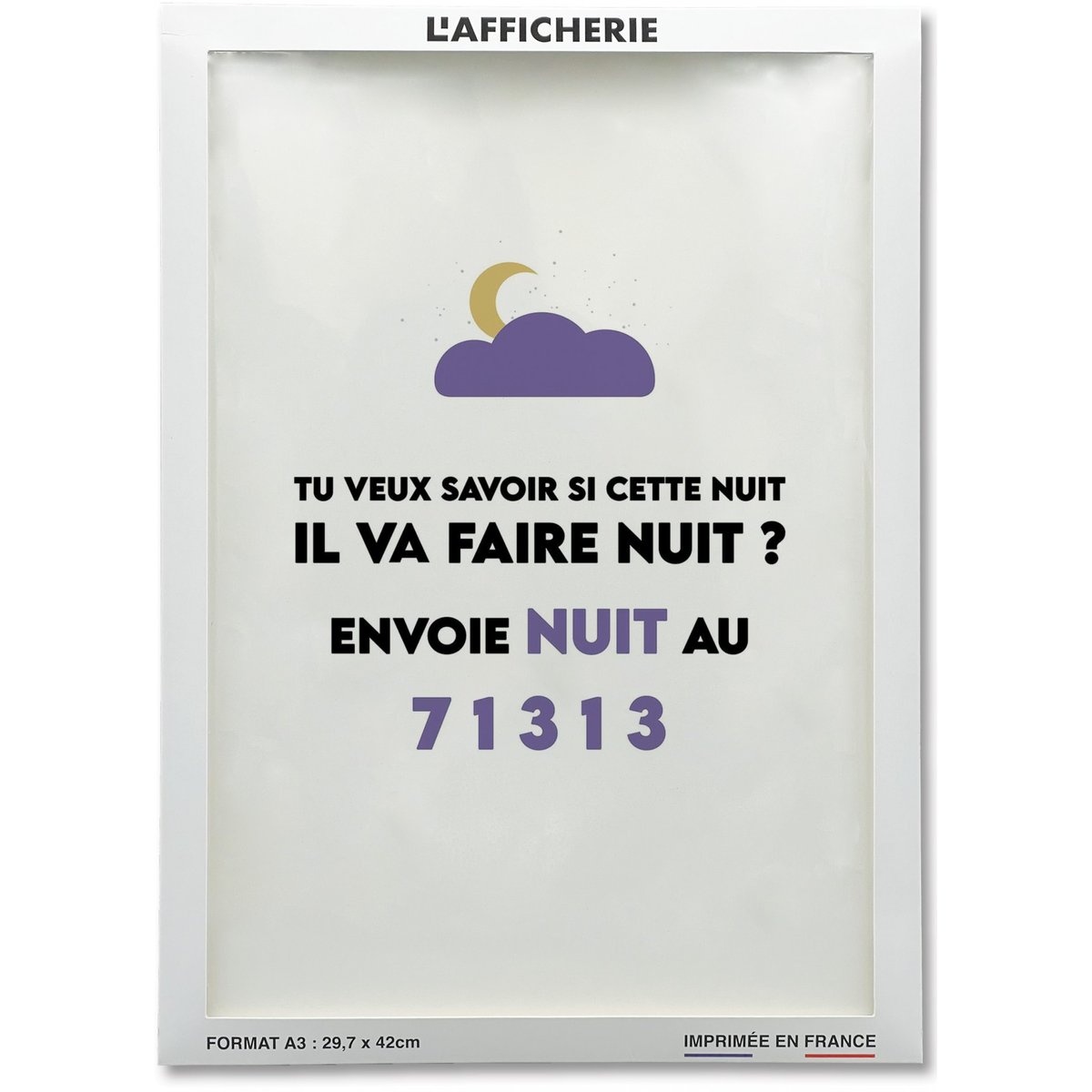 Affiche Envoie nuit blanc, L'AFFICHERIE