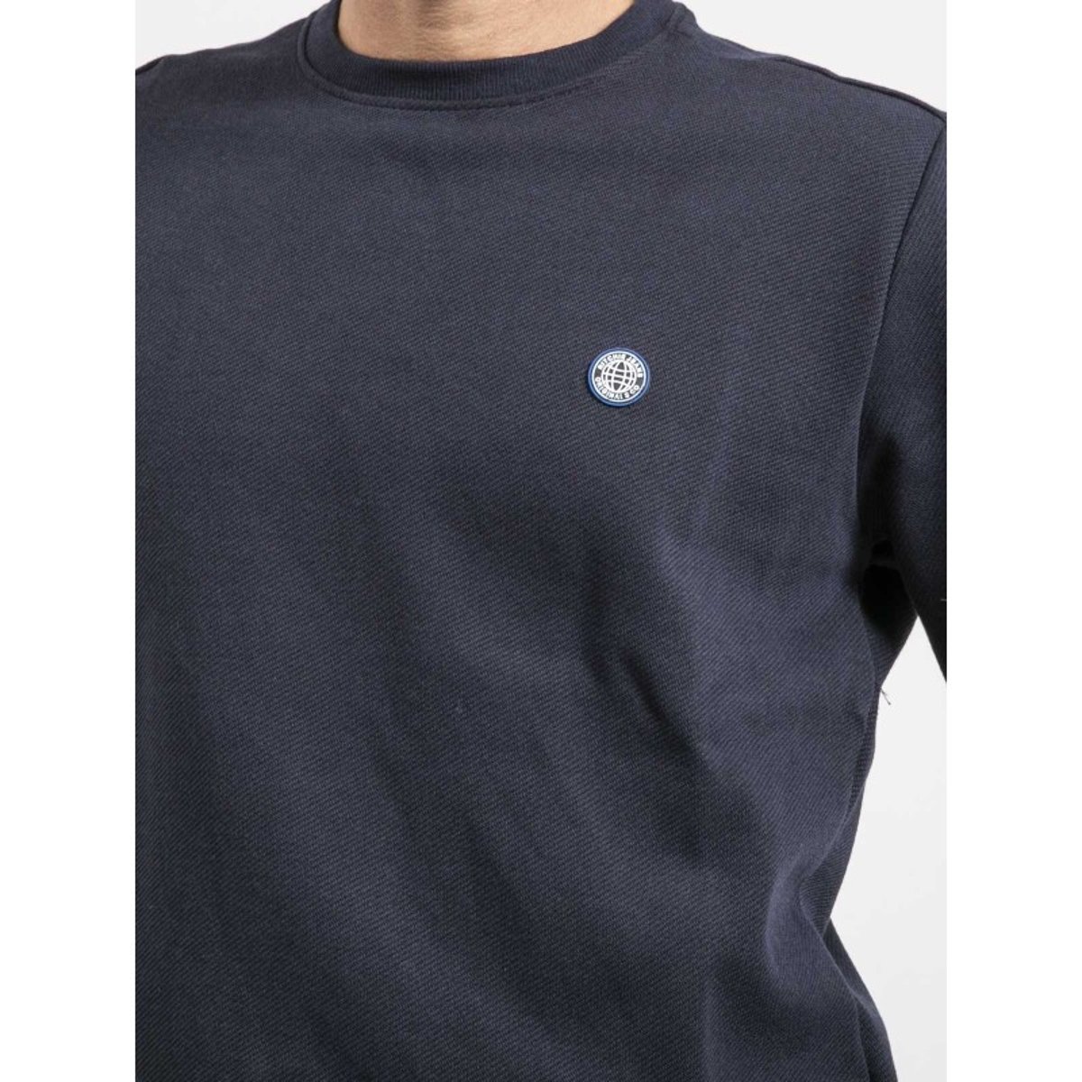 Sweat Col Rond Pur Coton Widalgo bleu marine, RITCHIE