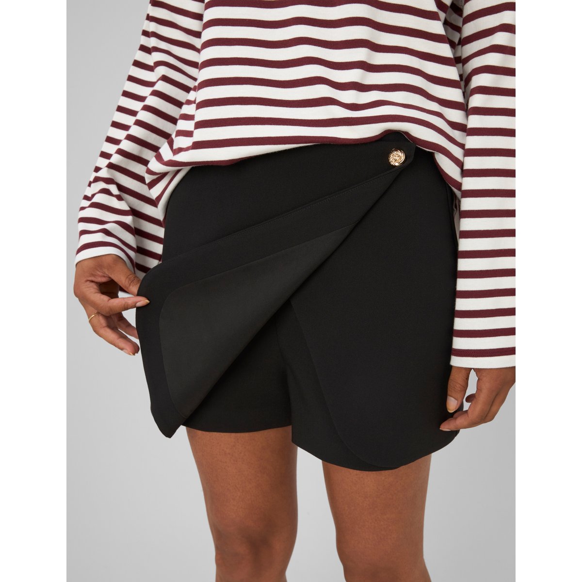 Jupe-short noir, BZB