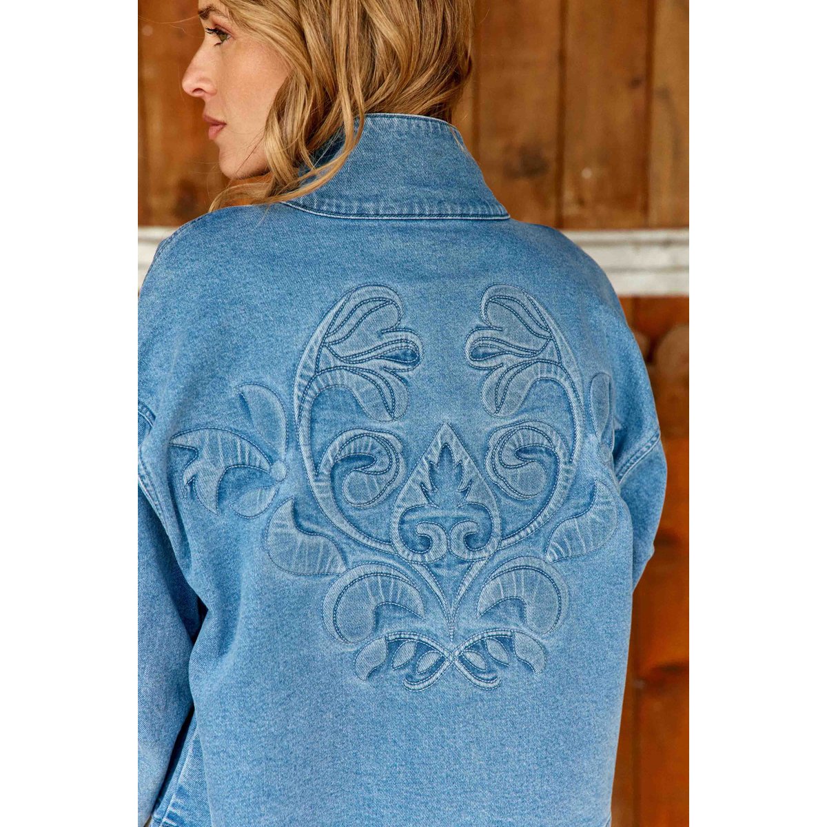 Veste col montant uni VELMO 88-stone, LA PETITE ETOILE