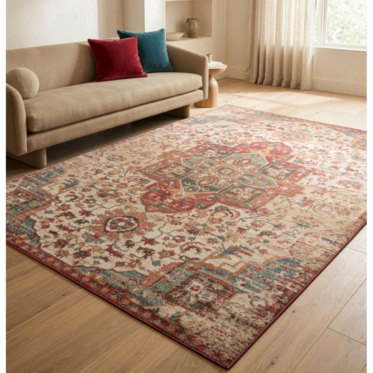Tapis tissé plat style orient JARA multicolore, NOVATREND