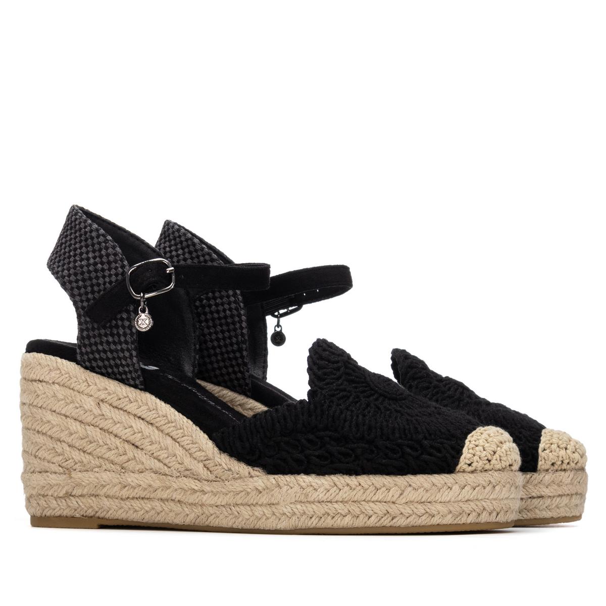 Chaussure Espadrilles Coin Décontractée Boucle noir, XTI