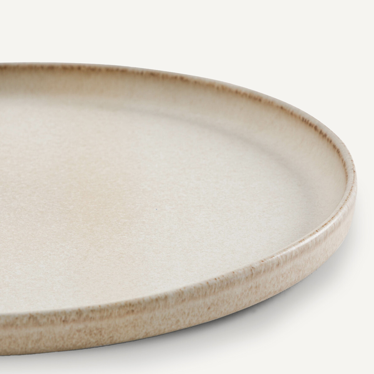 Lot de 4 assiettes plates en grès, Gandra beige, AM.PM