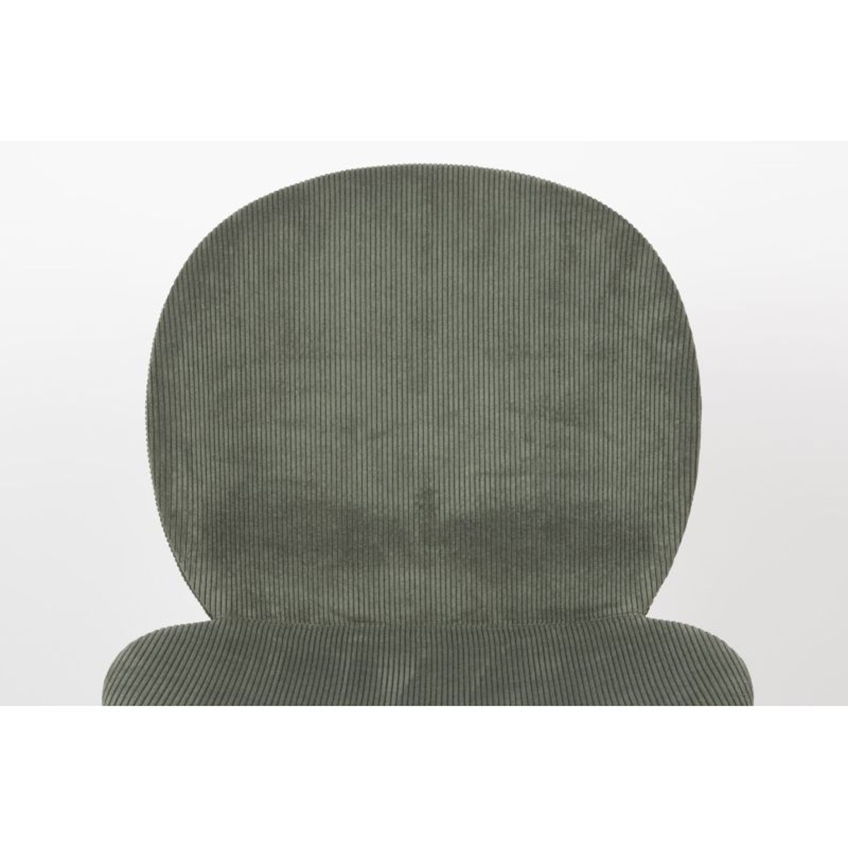 Chaise en velours avec pieds en acier Bonnet vert, ZUIVER
