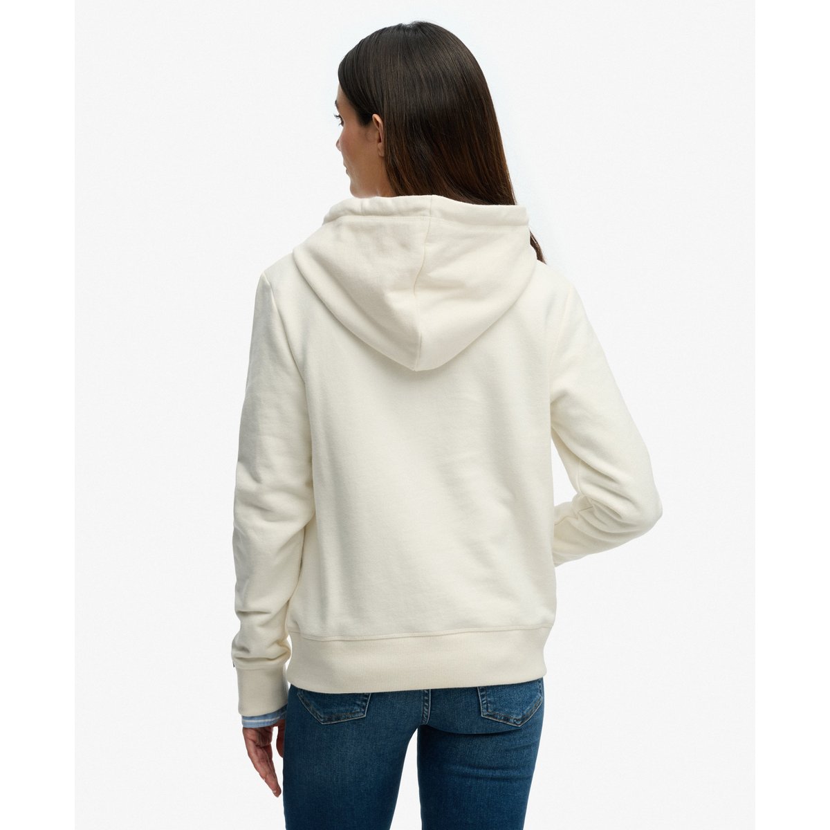 Sweat à capuche décontracté Retro Outdoor blanc cassé os du désert, SUPERDRY