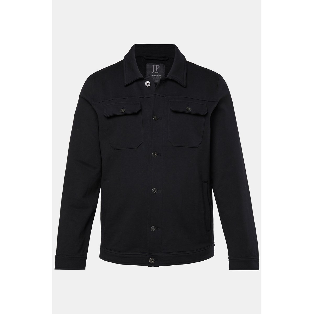 Veste en molleton esprit routier noir, JP1880