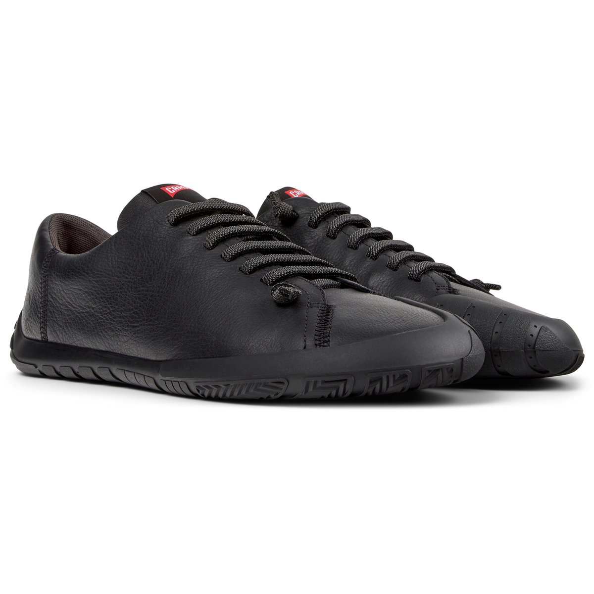 Baskets Peu Path+ Twins Smooth Leather noir, CAMPER