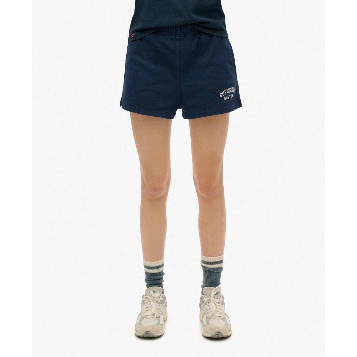 Short à motif Athletic Essentials bleu marine profond, SUPERDRY