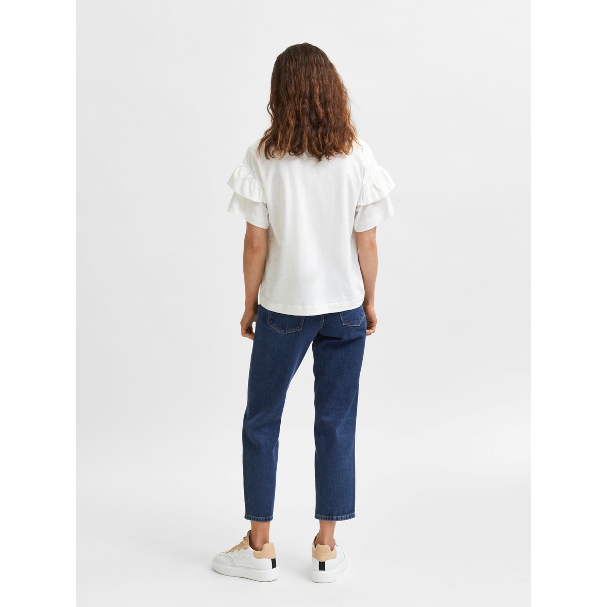 T-Shirt snow white, SELECTED