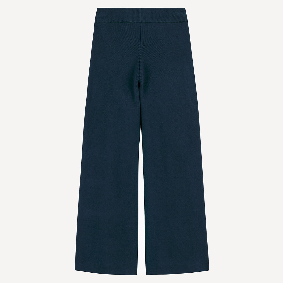 Knitted Wide Leg Trousers navy blue, LA REDOUTE COLLECTIONS