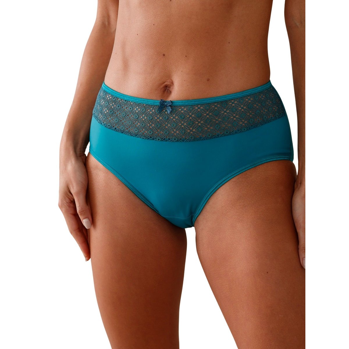 Culotte midi dentelle uni kaki, DAXON