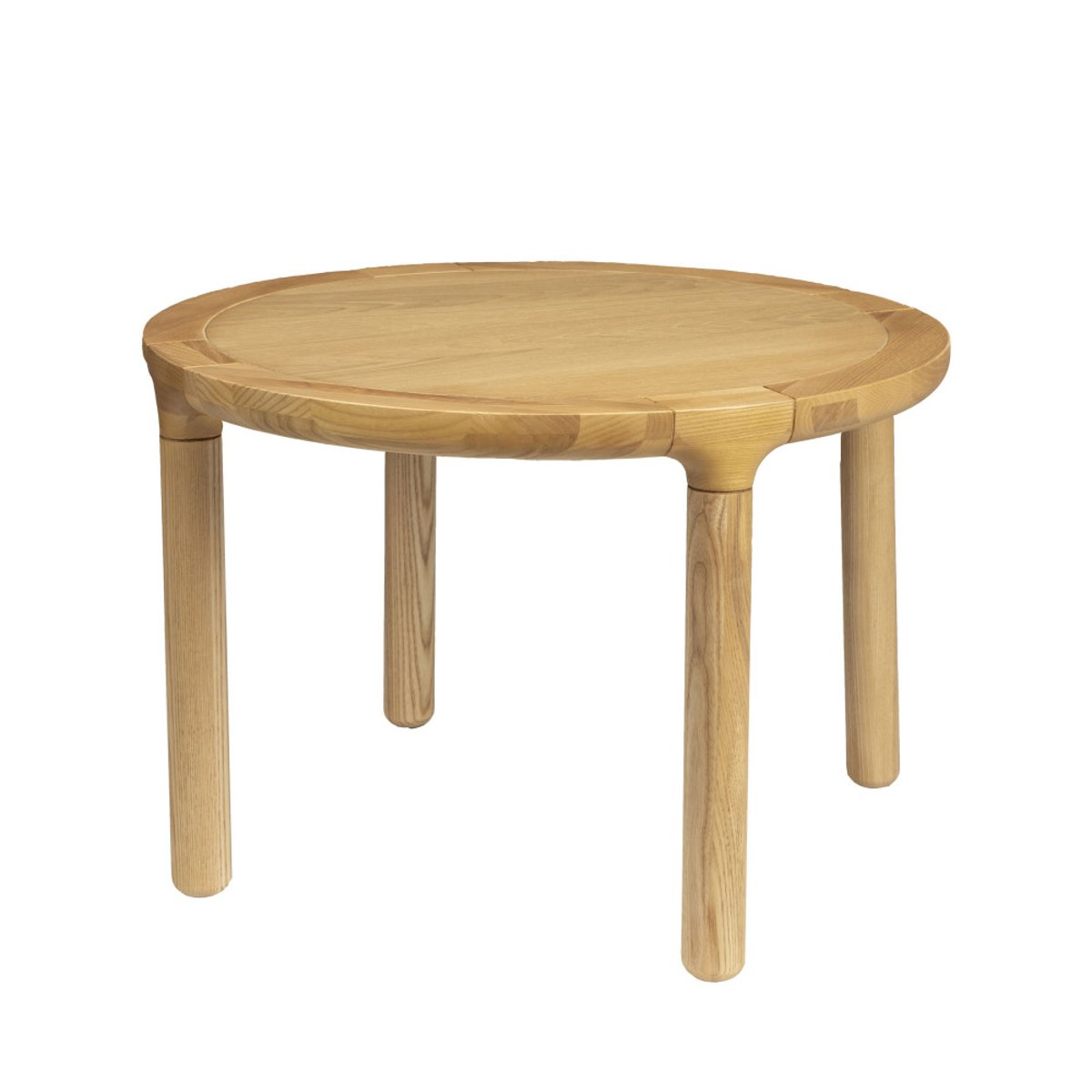 Table basse ronde en bois   bois foncé - STORM bois clair, ZUIVER