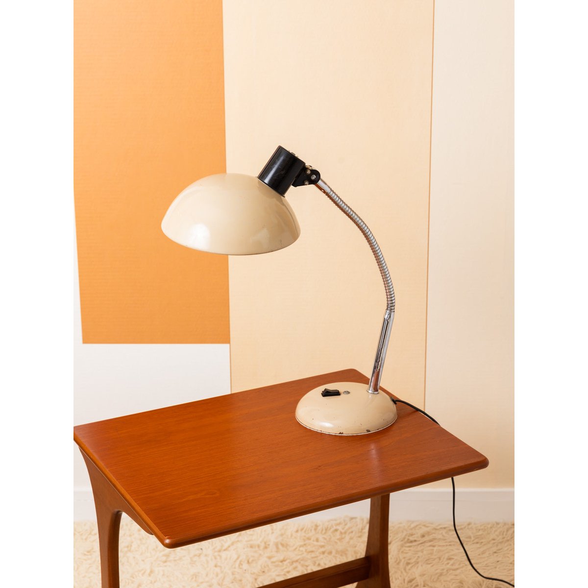 Lampe de bureau Sarlam industrielle Julia N°1066 - Bon état beige, DEBONGOUT