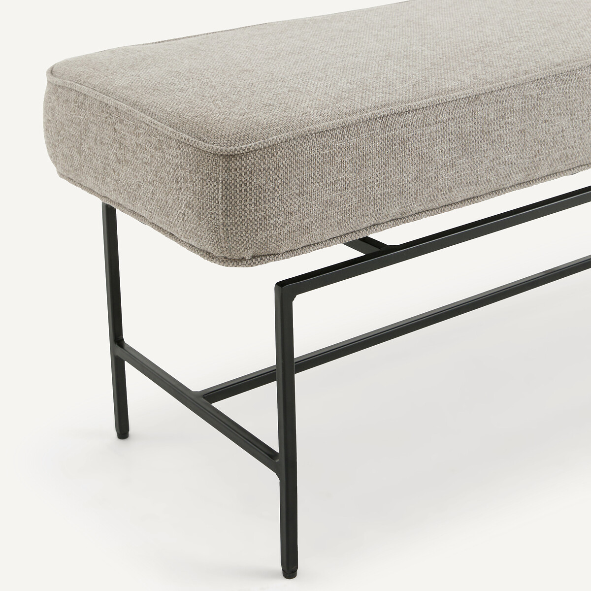 Panca/panca da letto rivestimento texturé, Oreko grigio chiaro, AM.PM