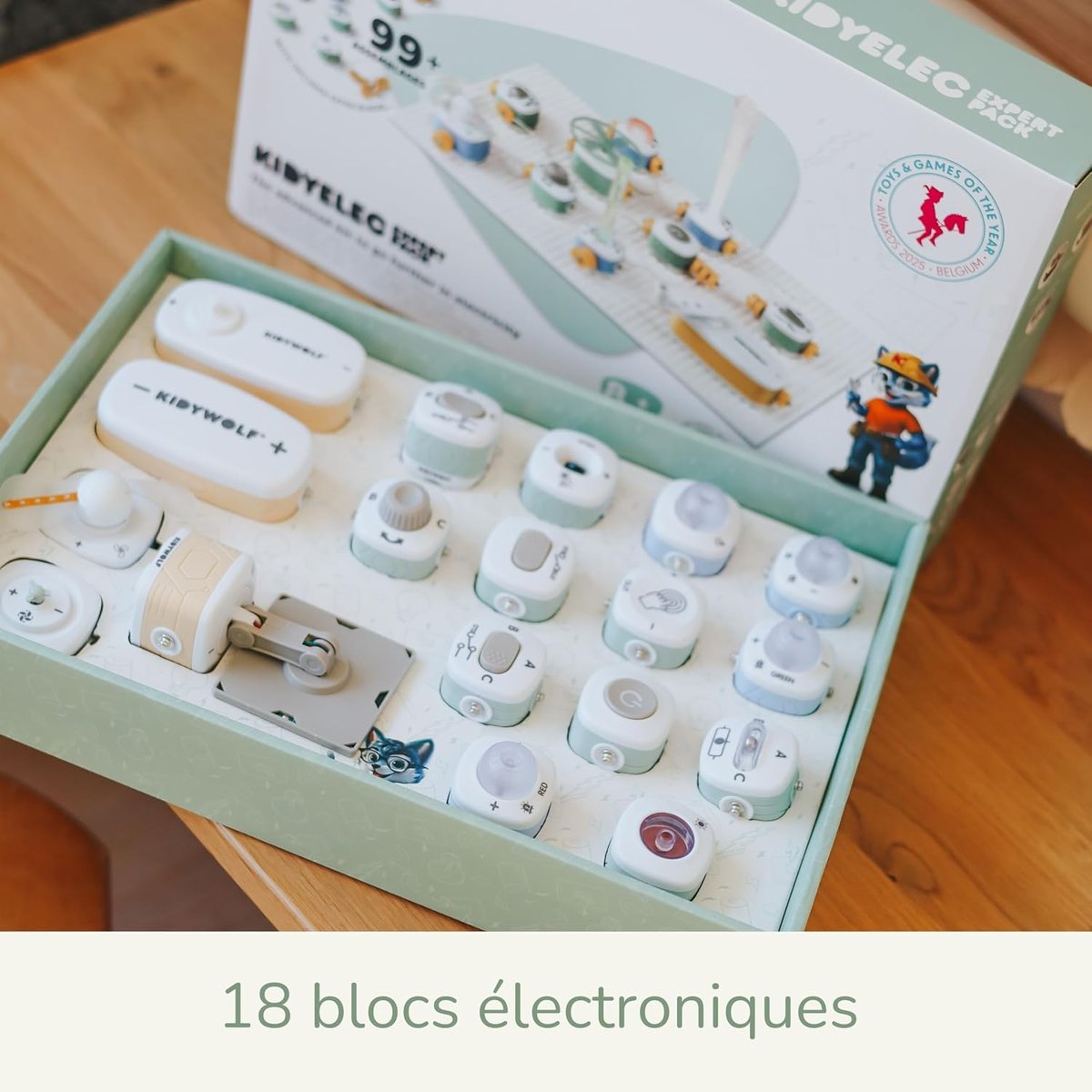Kit d'électricité KIDYELEC EXPERT vert, KIDYWOLF