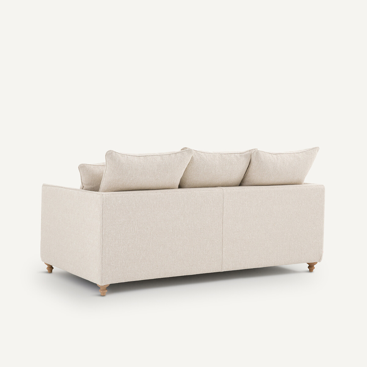 Canapé compact convertible bouclette, Lazare craie, AM.PM