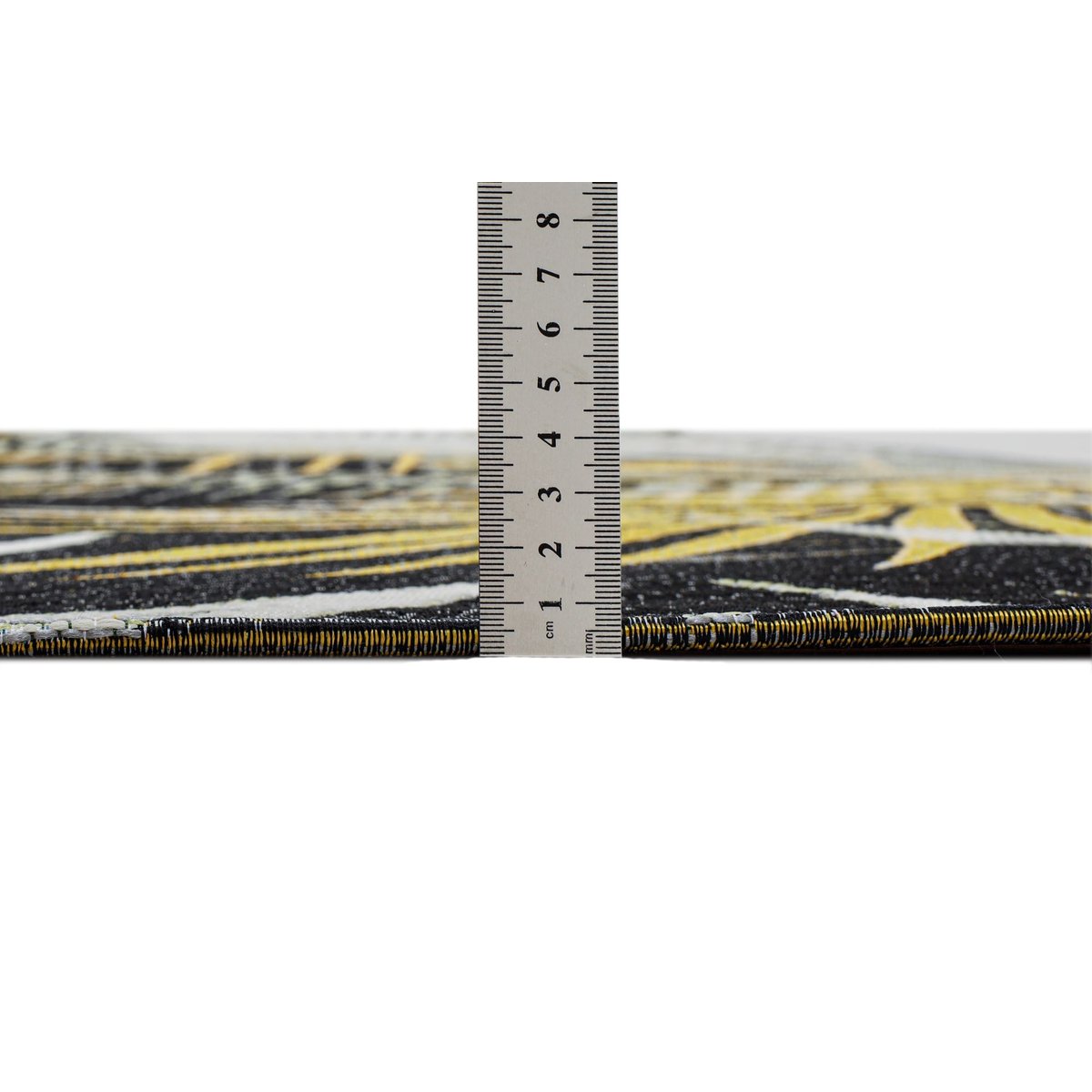 Tapis d'extérieur tissé à plat à l'aspect exotique - AURORA noir, GINO FALCONE