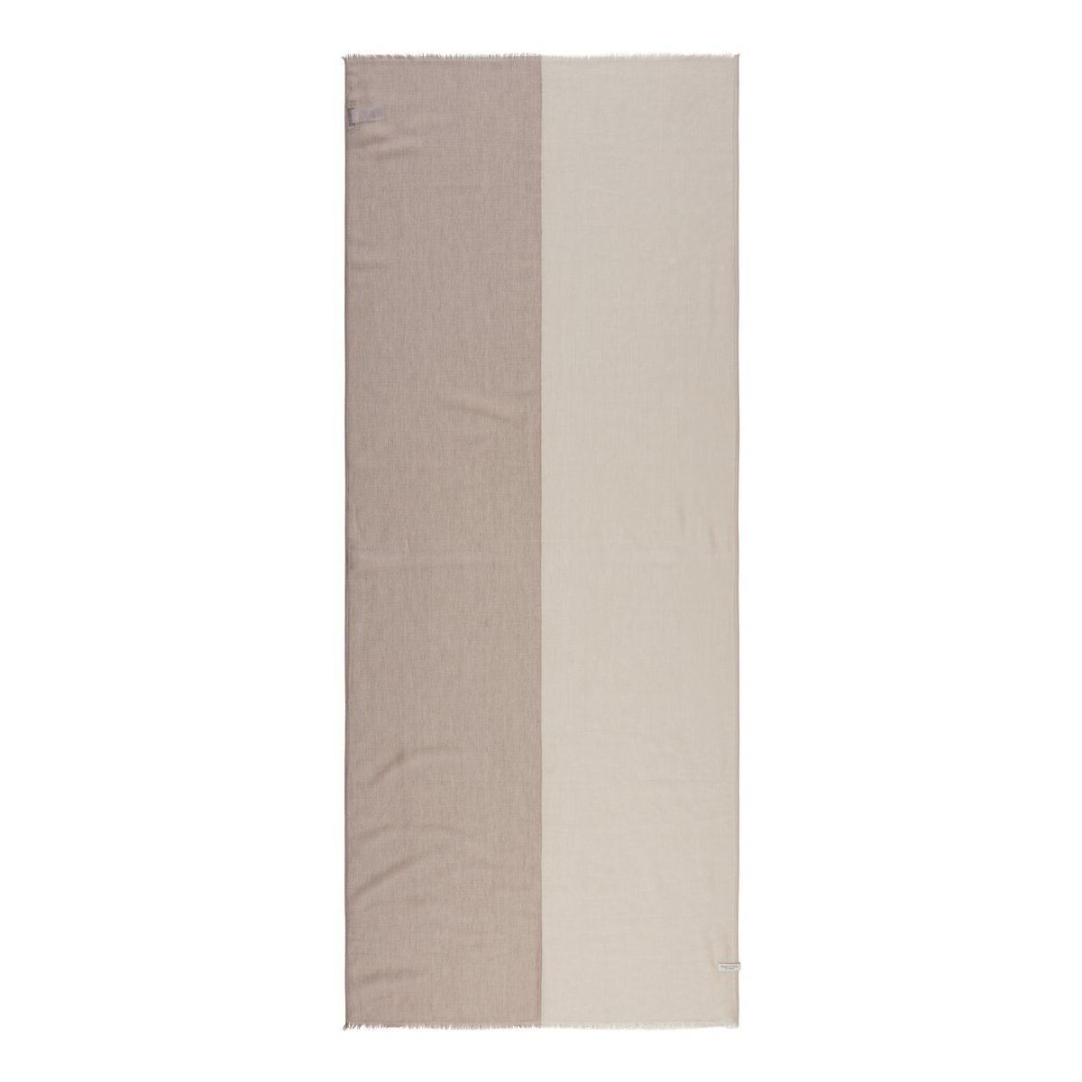 Écharpe double couche en modal et coton mélangés beige, MARC O'POLO