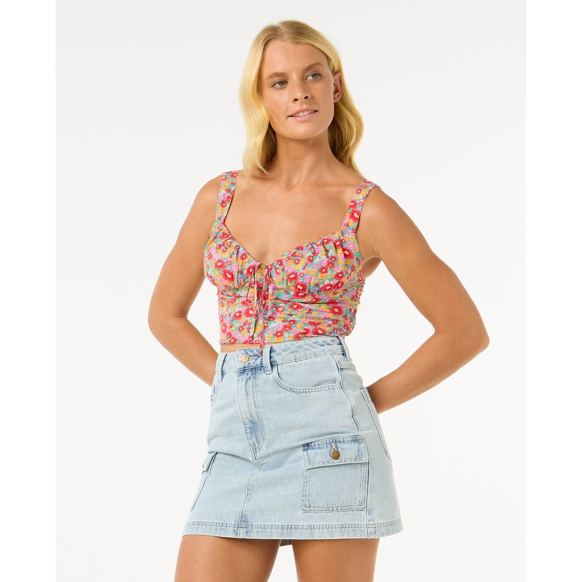 Chemise LAS DALIAS TOP bleu, RIP CURL